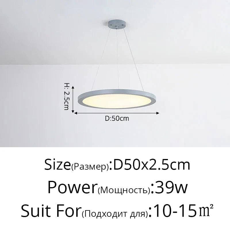 Suspension LED Ronde Dorée Moderne - Tendance Lumière | Marco Lucetti Gary D50x2,5cm 39W / Blanc froid, pas de télécommande