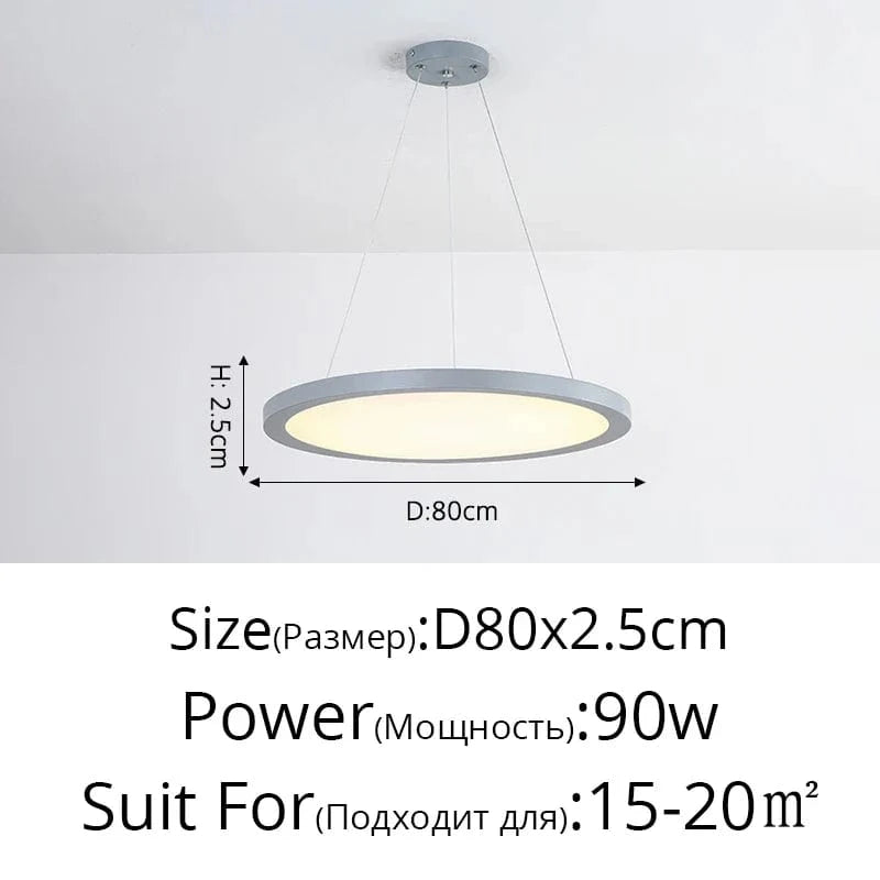 Suspension LED Ronde Dorée Moderne - Tendance Lumière | Marco Lucetti Gary D80x2,5cm 90W / Blanc froid, pas de télécommande