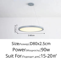 Suspension LED Ronde Dorée Moderne - Tendance Lumière | Marco Lucetti Gary D80x2,5cm 90W / Blanc froid, pas de télécommande