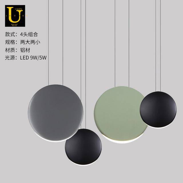 Suspension LED ronde en aluminium – Design élégant | Marco Lucetti 4 lampes