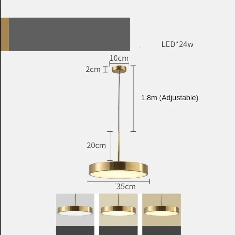 Suspension LED ronde pour une décoration moderne. | Marco Lucetti