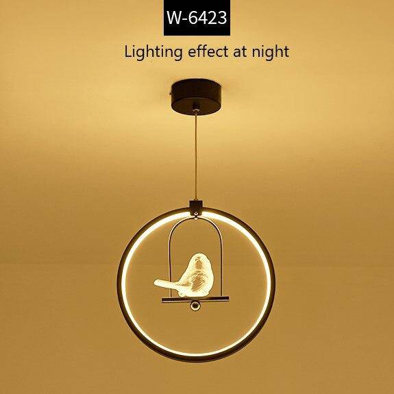 Suspension LED Rondo Bird (noir ou blanc) | Marco Lucetti Noir - 1 oiseau