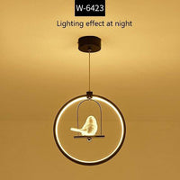 Suspension LED Rondo Bird (noir ou blanc) | Marco Lucetti Noir - 1 oiseau