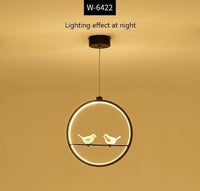 Suspension LED Rondo Bird (noir ou blanc) | Marco Lucetti Noir - 2 oiseaux