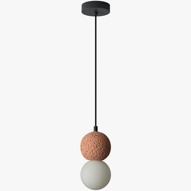 Suspension LED Ballsy Cement - Style Nordique Moderne