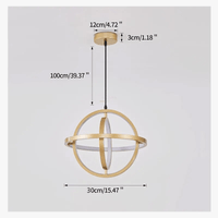 Suspension LED Rotative en Forme de Cercle | Marco Lucetti