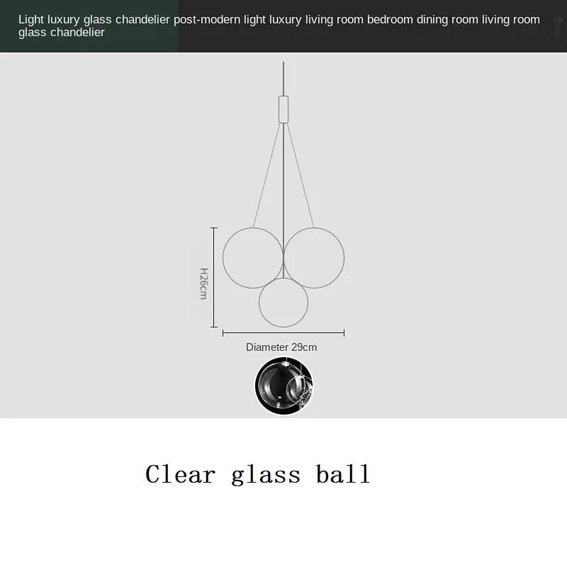 Suspension LED Sandyha avec Boules de Verre pour Décoration Intérieure | Marco Lucetti