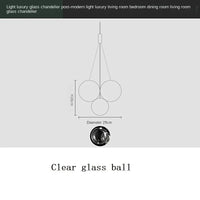 Suspension LED Sandyha avec Boules de Verre pour Décoration Intérieure | Marco Lucetti