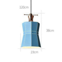 Suspension LED scandi en métal coloré | Marco Lucetti Bleu