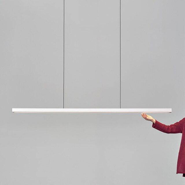 Suspension LED Scandinave Allongée | Marco Lucetti Blanc / 80cm / Froide