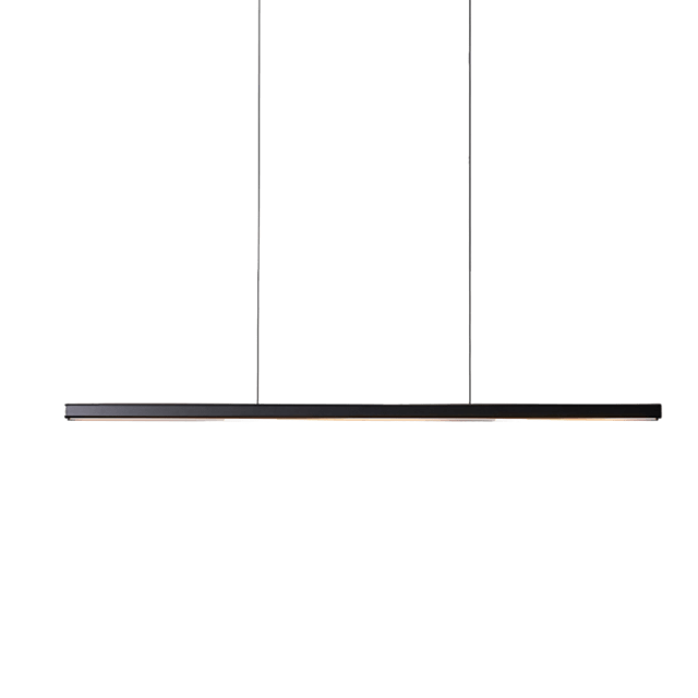 Suspension LED Scandinave Allongée | Marco Lucetti Noir / 80cm / Froide