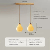 Suspension LED Scandinave en Bois | Marco Lucetti 023PL006 A1 2H1 / Blanc froid