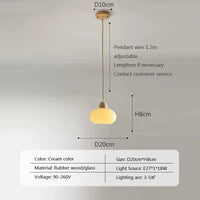 Suspension LED Scandinave en Bois | Marco Lucetti 023PL006 B2 / Blanc froid