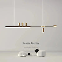 Suspension LED Scandinave Longue pour Table de Cuisine ou Bar | Marco Lucetti