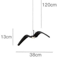 Suspension LED Seagull Design | Marco Lucetti A / Noir