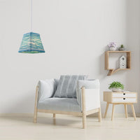 Suspension LED Sevyn en rotin contemporain. | Marco Lucetti