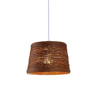 Suspension LED Sevyn en rotin contemporain. | Marco Lucetti B - Marron