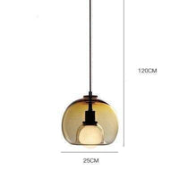 Suspension LED Smoke Glass Lights | Marco Lucetti Marron