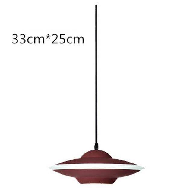 Suspension LED Soucoupe Volante - Éclat Coloré | Marco Lucetti Rouge - A