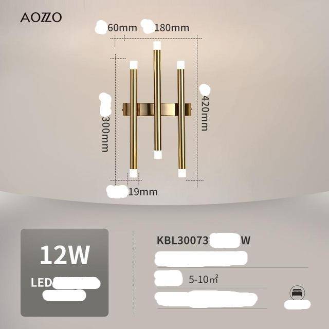 Suspension LED StrongGlow | Marco Lucetti 6 lampes - Doré / Froide