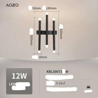 Suspension LED StrongGlow | Marco Lucetti 6 lampes - Noir / Froide