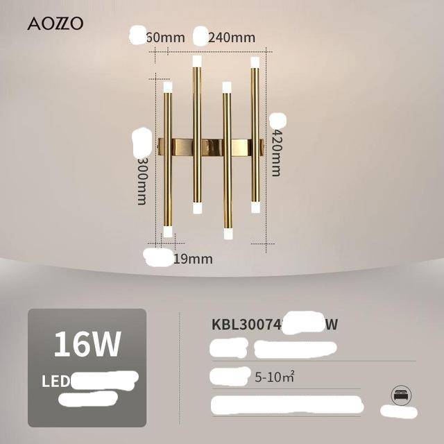 Suspension LED StrongGlow | Marco Lucetti 8 lampes - Doré / Froide