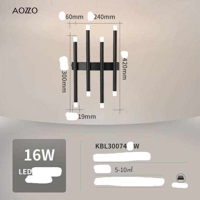 Suspension LED StrongGlow | Marco Lucetti 8 lampes - Noir / Froide