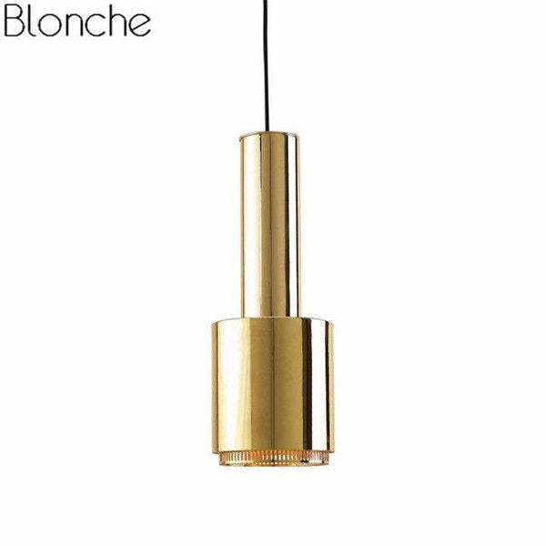Suspension LED Style Loft Industriel - Tube Métal Design | Marco Lucetti Doré