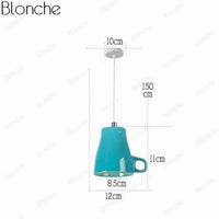Suspension LED "Tasse à Café" Moderniste | Marco Lucetti G