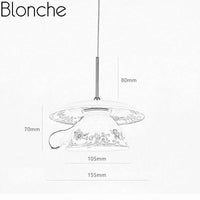 Suspension LED Tasse en céramique Fleurie | Marco Lucetti