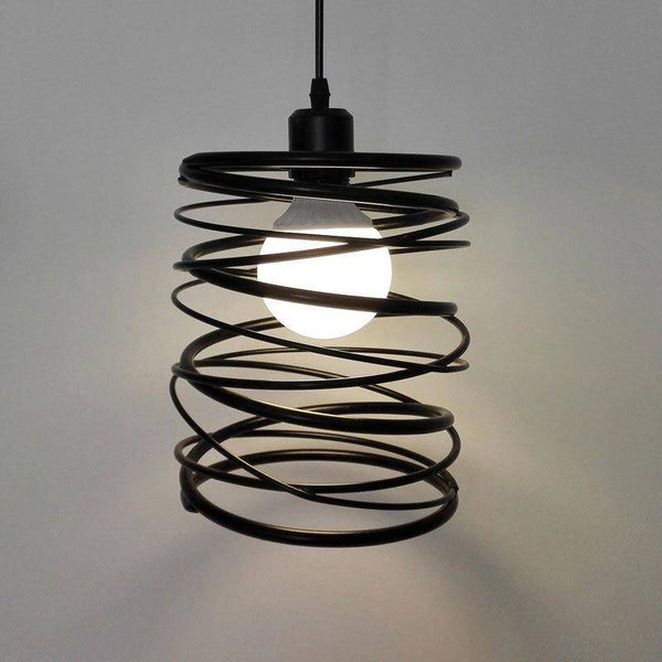 Suspension LED Tourbillon Noir | Marco Lucetti