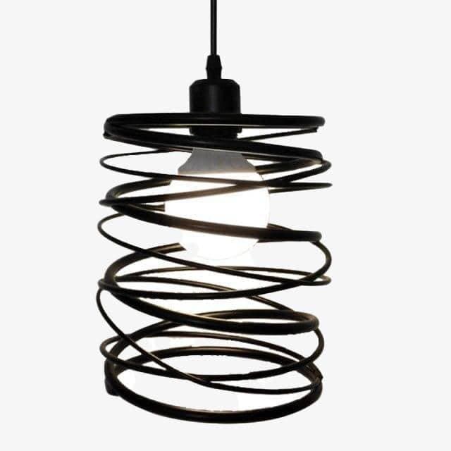 Suspension LED Tourbillon Noir | Marco Lucetti