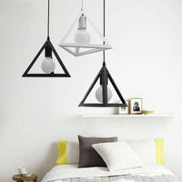 Suspension LED Triangle Moderna (Noir ou Blanc) | Marco Lucetti