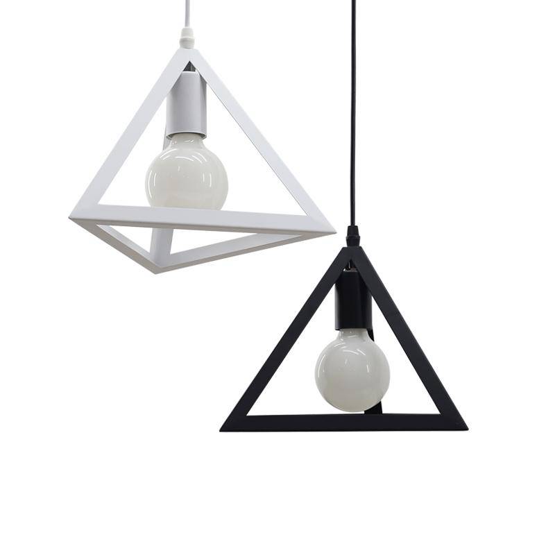 Suspension LED Triangle Moderna (Noir ou Blanc) | Marco Lucetti