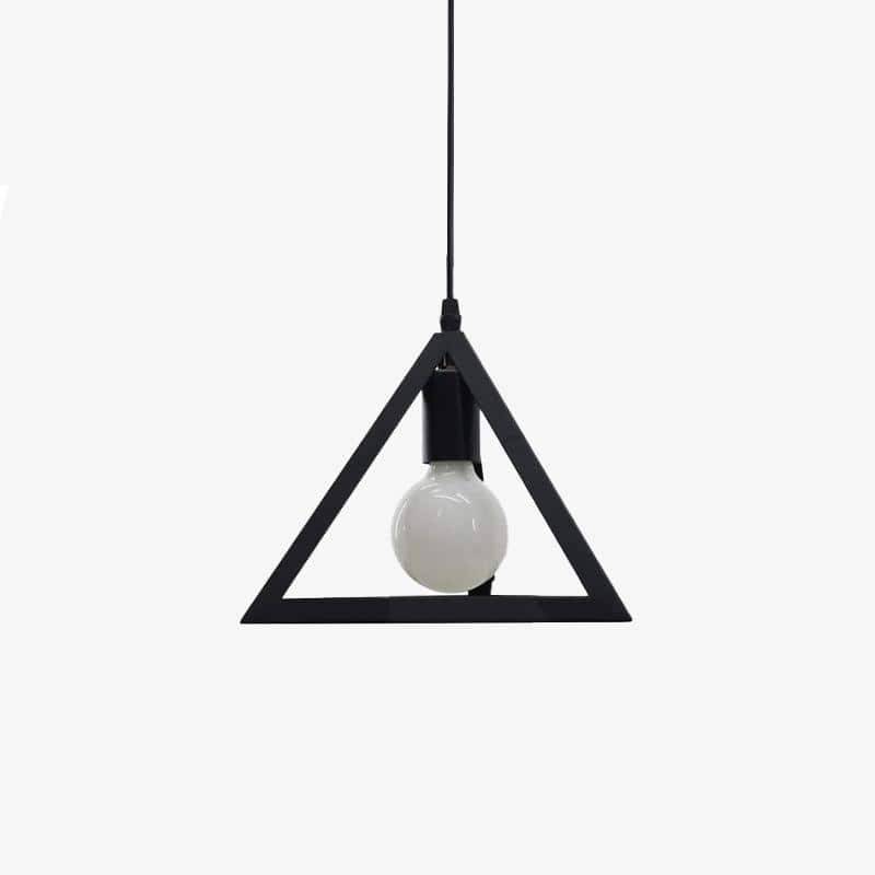 Suspension LED Triangle Moderna (Noir ou Blanc) | Marco Lucetti Noir