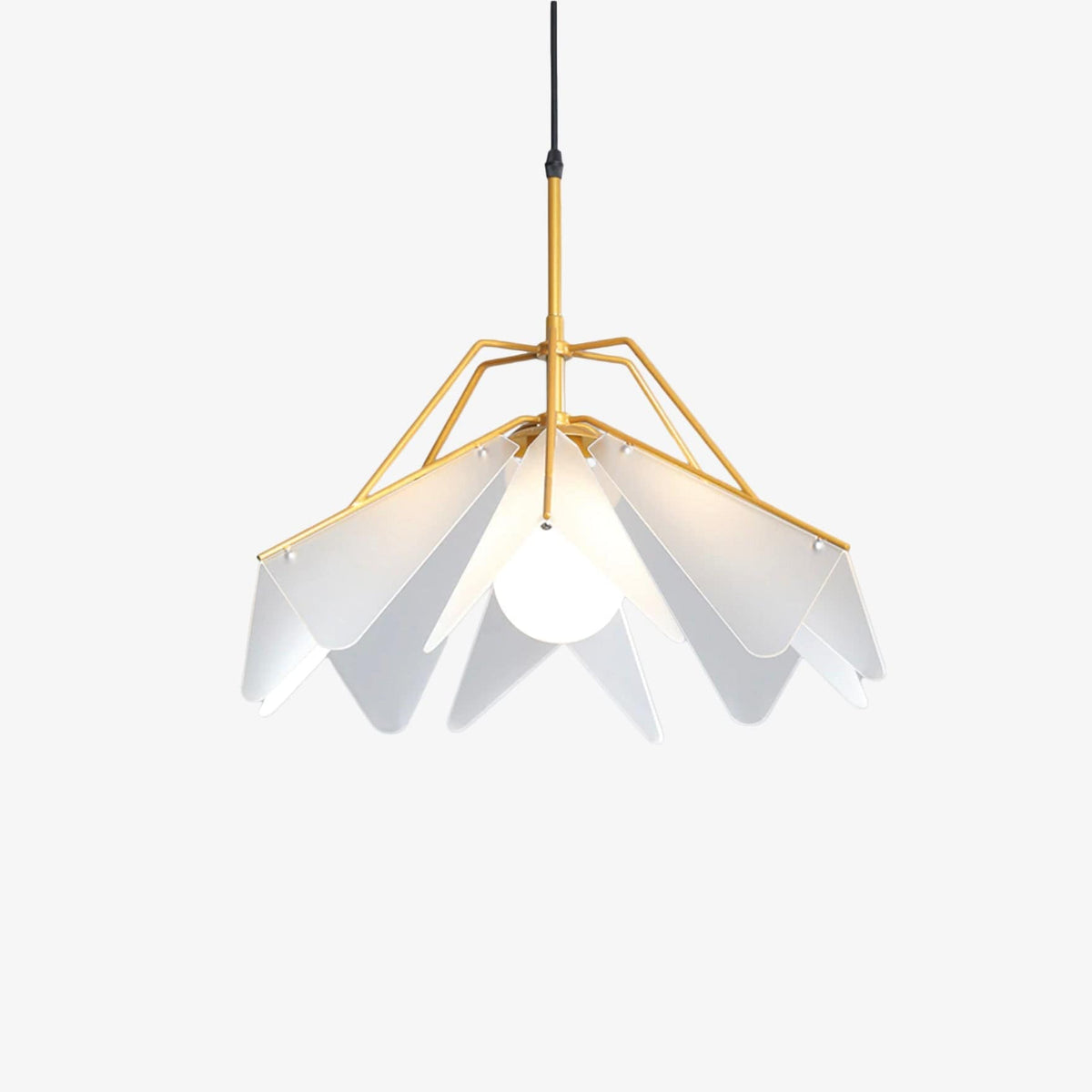 Suspension LED Triangula, Collection Andrea. | Marco Lucetti D45 cm - Doré / Chaude