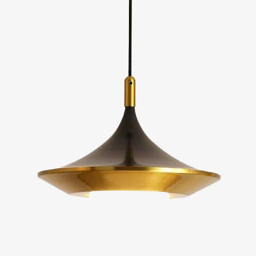 Suspension LED Triangulaire Dorée | Marco Lucetti