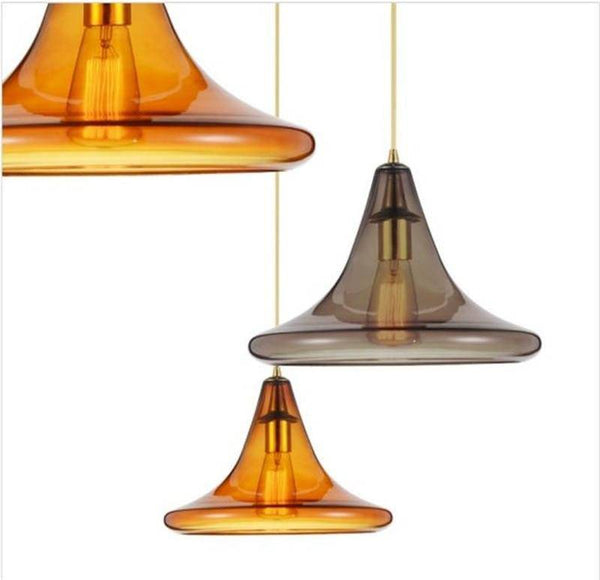 Suspension LED Triangulaire en Verre | Marco Lucetti