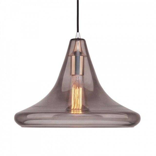 Suspension LED Triangulaire en Verre | Marco Lucetti Gris fumé