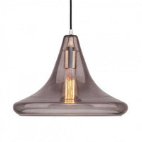 Suspension LED Triangulaire en Verre | Marco Lucetti Gris fumé