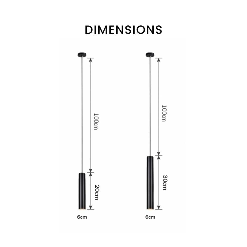 Suspension LED Tube cylindre | Marco Lucetti