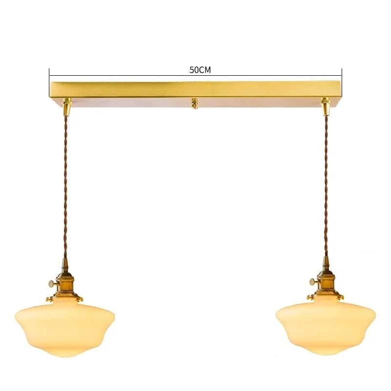 Suspension LED verre blanc. | Marco Lucetti 2 têtes 2