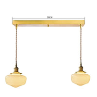 Suspension LED verre blanc. | Marco Lucetti 2 têtes 3