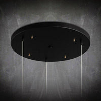 Suspension LED Verre Doré- Design Chic | Marco Lucetti Base ronde