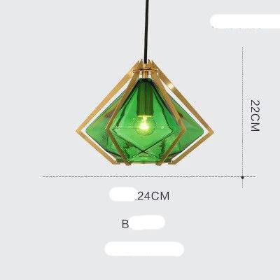 Suspension LED Verre Doré- Design Chic | Marco Lucetti Vert - B