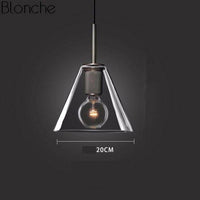 Suspension LED verre Loft Industriel | Marco Lucetti B / Noir