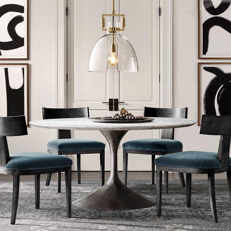 Suspension LED Verre & Métal Doré Light | Marco Lucetti