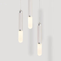 Suspension LED Vintage Blanche Cylindrique | Marco Lucetti