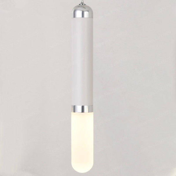 Suspension LED Vintage Blanche Cylindrique | Marco Lucetti