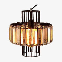 Suspension LED Vintage en métal et verre Cristal | Marco Lucetti